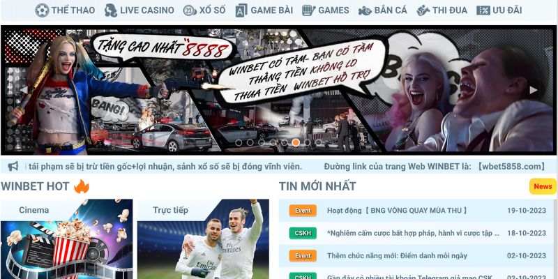 Giới thiệu sân chơi WINBET đến từ Singapore